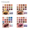 Focallure glitter oogschaduw palet professioneel gepigmenteerd poeder glinsterende oogschaduw make -up 220525