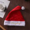 Cappello di Natale per adulti Cappelli di Babbo Natale per le vacanze di Capodanno birichini e simpatici ricamati