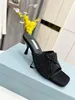 Full diamond women's high-heeled slippers leather outsole 2022 designer shoes complete package size 35-40