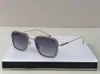 Luxus-Marken-Designer-Sonnenbrille für Herren, Retro, Vintage, kleine Größe, Top-Quanlity-Sonnenbrille, Damenmode, Metall, quadratische Form, Brillen, Goldrahmen 006