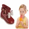 Stivali da pioggia Mini Melissa Bow 2017 Stivali di gelatina Scarpe d'acqua Melissa Cute Bow Child Child Stivali da pioggia di alta qualità EUR 24-292796