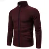 2022 Herrtröjor Autumn Winter Wool Zipper Cardigan Sweaters Man Casual Knitwear Sweatercoat Man L220801