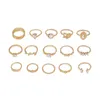 Wedding Rings Bellona R0391 Jewelry Women39s Simple Geometric Ring Set Old Fashion Exaggerated Joint RingWedding8970419