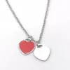 Classique Mode Coeur Perlé Chaîne Pendentif Colliers Conception En Acier Inoxydable Plaqué 3 couches Or 18 carats pour WomenGirl Valentine'241V