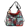 Kvällspåsar trycker axelväska Kvinnor Rural Floral Multifunktionspaket Märke stor kapacitet Oxford Messenger handväskor