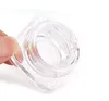 Campione di sottoimballaggio quadrato in vetro trasparente da 9 ml di flacone di crema per gli occhi