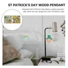 Dekoracja imprezy 2sets wisiorek St. Patrick Day Creative DEOCR Home Wooden Board for Mall