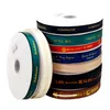 Haosihui 10mm32mm Custom Stamping Foil Printed Satin Polyester Ribbon för presentförpackning och förpackning 100 Yardlot 220608