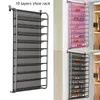 Loozykit 36 ​​par över dörr hängande sko rack 10 nivå s arrangör väggmonterad hylla för hemma sovsal s y200527