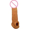 Massager Sex Toys Masager Toy Massager Vibrator Penis Cock Andra produkter Original Silikon Dildo Sleeve Cover Ring Fördröjning Utlösning Male