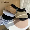 Summer Sun Fashion Girl Ribbon Bow Beach Casual Straw empty Top Panama Bone Feminino Harajuku Hat 220617