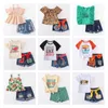 Girlymax Summer Baby Baby Girls Short Sleeve Top Cluffles Boutique Demin Jeans Shorts Set Outfits 220620