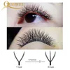 Quewel 5 lådor W Form Eye Lashes Extensions Premade Volume Fan 815mm Double Tip W Style Invividual Faux Mink Eyelashes 220525