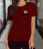 T-shirt con lettera di moda Donna Ragazza Manica corta O-Collo Top T-shirt Summwer Designer T-shirt Tees Tinta unita Magliette Abbigliamento 7 colori Mostra figura