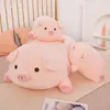 40/50/60/80 cm Squish cochon peluche poupée couché en peluche cochon jouet Animal doux peluche oreiller coussin enfants bébé réconfortant cadeau 220409