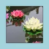 Inne dekoracje domu średnica ogrodu 10 cm Uznanie sztuczny lotos kwiat pływające kwiaty wody do dekoracji ślubnej