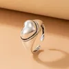 New Fashion 1314 Heart Cute Ring for Women Men Funny Bat Skull Mushroom Silver Color Alloy Metal Open Ring Jewelry