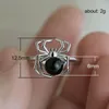 Anelli a grappolo Punk Spider Colore argento per le donne Gioielli di moda Festa di fidanzamento con le dita Accessori femminili Anel BagueCluster