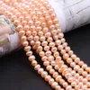 Doteffil 8mm Natural Pearl Whiteepinkpurple 925 Серебряное серебро 161820 дюймов Цепное ожерелье Женщина Свадебные украшения 220727