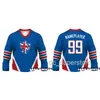 Custom sewing NEW 2021 Team Great Britain World Championship Hockey Jersey Mens Hockey Jersey XS-6XL