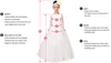 Girl's Dresses Sequins Pattern Flower Girls Dress For Wedding With Long Train First Holy Communion Pageant Party Gown Off The Shoulder 2022G