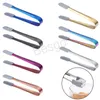 Stainless Steel Ice Cubes Clip Non-slip Silicone Mini Food Candy Sugar Clip Bread Cake Fruit Towel Clips Party Bar Tools BH6896 WLY