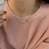 Подвесные ожерелья 2022 Сексуальное квадратное ожерелье для женской девочки Клавиц -Цепочка Кокер