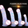 Dildo realistico trasparente Giocattoli sexy per le donne Masturbazione Pene Ventosa lesbica Dildo Prodotti femminili