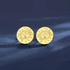Stud Stainless Steel Greek Mythology Goddess Sun Face Earring For Women Fashion Jewelry Hip Hop Gold Metal Brincos GiftsStud Kirs22