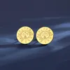 Stud Roestvrij staal Griekse mythologie Godin Sun Face Earring For Women Fashion Jewelry Hip Hop Gold Metal Brincos Giftsstud Kirs22