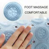 Baispo Badrum Anti-Slip Mat PVC Safety Shower Foot Massage Floor With Drain Hole Home Accessories Set 220504