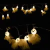 Cordas Halloween LED Luzes de corda, 1.5m 10leds Batbkin Bat Luzes alimentadas por bateria para a lâmpada de decoração