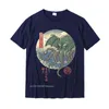 Cthulhu ukiyo-e premium t-shirt toppar t shirt camisas hombre retro normal bomull män topp t-shirts normal 220509