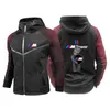 2023 masculino primavera e outono Grroot Bmw m Power suéter de algodão personalizado universitário terno de corrida jaqueta com capuz