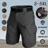 Mens Shorts Summer Tactical Army Pants Outdoor Sports Hiking Shorts Waterproof WearResistant MultiPocket Tactical Shorts 5Xl 220611