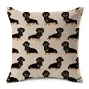 Yastık/dekoratif yastık moda renkli köpek baskılı yastık kapağı ev dachshund dekoratif kanepe kahve araba sandalye atış kılıfı almofada coj