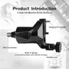 Rotary Motor tatueringsmaskin utan kroklinje 1pc geometrisk formad skjutreglage elektroplätering av aluminiumlegering