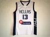 High/Top Greece Hellas Basketball 13 Giannis Antetokounmpo Jerseys 34 The Alphabet Breathable Pure Cotton For Sport Fans Shirt Color Navy Blue White Team Men Sale