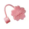 Embouts de paille en silicone créatifs couvre bouchon anti-poussière réutilisable bouchons anti-éclaboussures couvercles pointe anti-poussière tournesol fleur de cerisier arc-en-ciel patte de chat pour pailles 6-8mm C0616G03