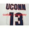 Anpassad vintage #13 UConn Shabazz Napier Basketball Jersey Size S-4XL eller Custom något namn eller nummer Jersey