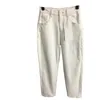 Dames designer jeans modemerk broek witte hoge taille jean vier seizoenen denim broek