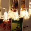 Strings Fairy LED Star Card Clip String Lights 10 20 Clips Po Holder Bulb Beads For Wedding Party Xmas Holiday Light StringLED StringsLED