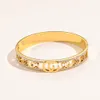 الأساور الكلاسيكية بالجملة Women Bangle Designer Bracelet Crystal Gold Gold Flaged Stafless Steel Lovers Gift Jewelry ZG1463