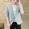 Men's Suits Men's & Blazers Summer Sleeve Small Suit Men Young Korean Slim Short Trend Handsome Zebra Stripe Coat ThinMen's