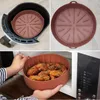 Airfryer Fritöz Aksesuarları Pişirme Aletleri Yeniden Kullanılabilir Silikon Pot Sepet Pizza Tabağı Izgara Mutfak Pakası Pişirme Aracı 220701