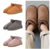 Mulheres ultra mini shearling bootie botas de neve macio e confortável pele carneiro manter botas quentes sapatos com cartão saco para o pó belos presentes