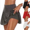 1 pezzo Pantaloncini da yoga da donna ad asciugatura rapida Vita alta Sport Tennis Danza Corsa Ciclismo Fitness Palestra Gonna corta 220618