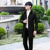 Męskie okopy płaszcze wiosna jesienna koreańska koreańska 2022 Designer męski długi płaszcz męski ubrania szczupły rękawa płaszcza beżu mody Viol22