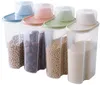 Plastic Cereal Dispenser Storage Box Cozinha Alimentos Recipiente de Arroz