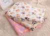 Hondendeken Super zachte warm koraal fleece huisdierkennel pad paws bones sterren olifanten schattige katten en honden bed cover groothandel 2022